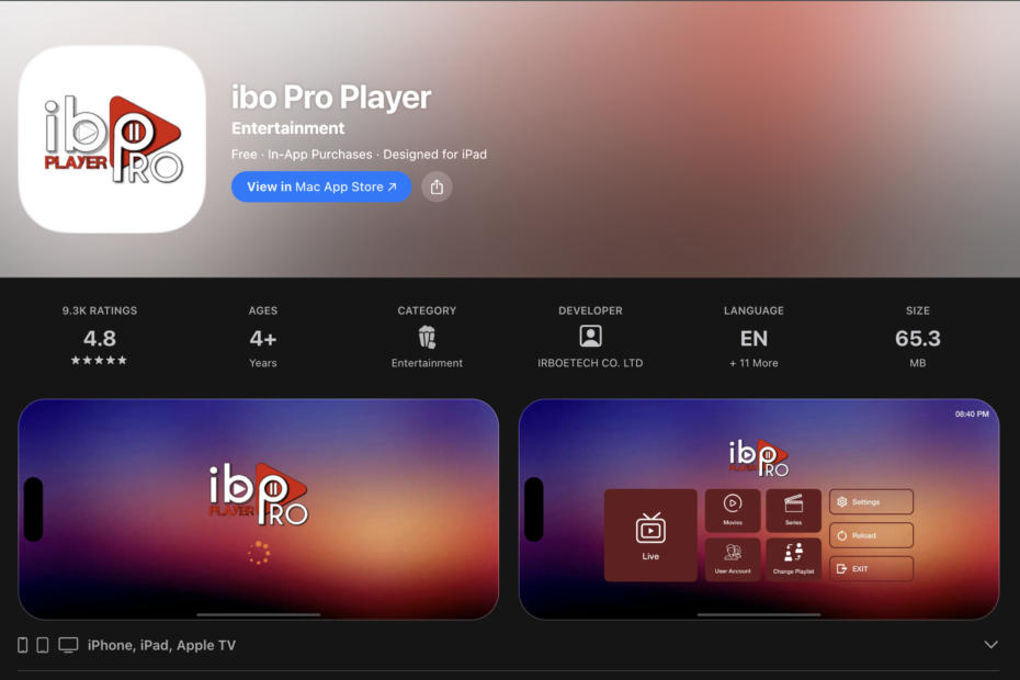 ibo player pro for apple tv